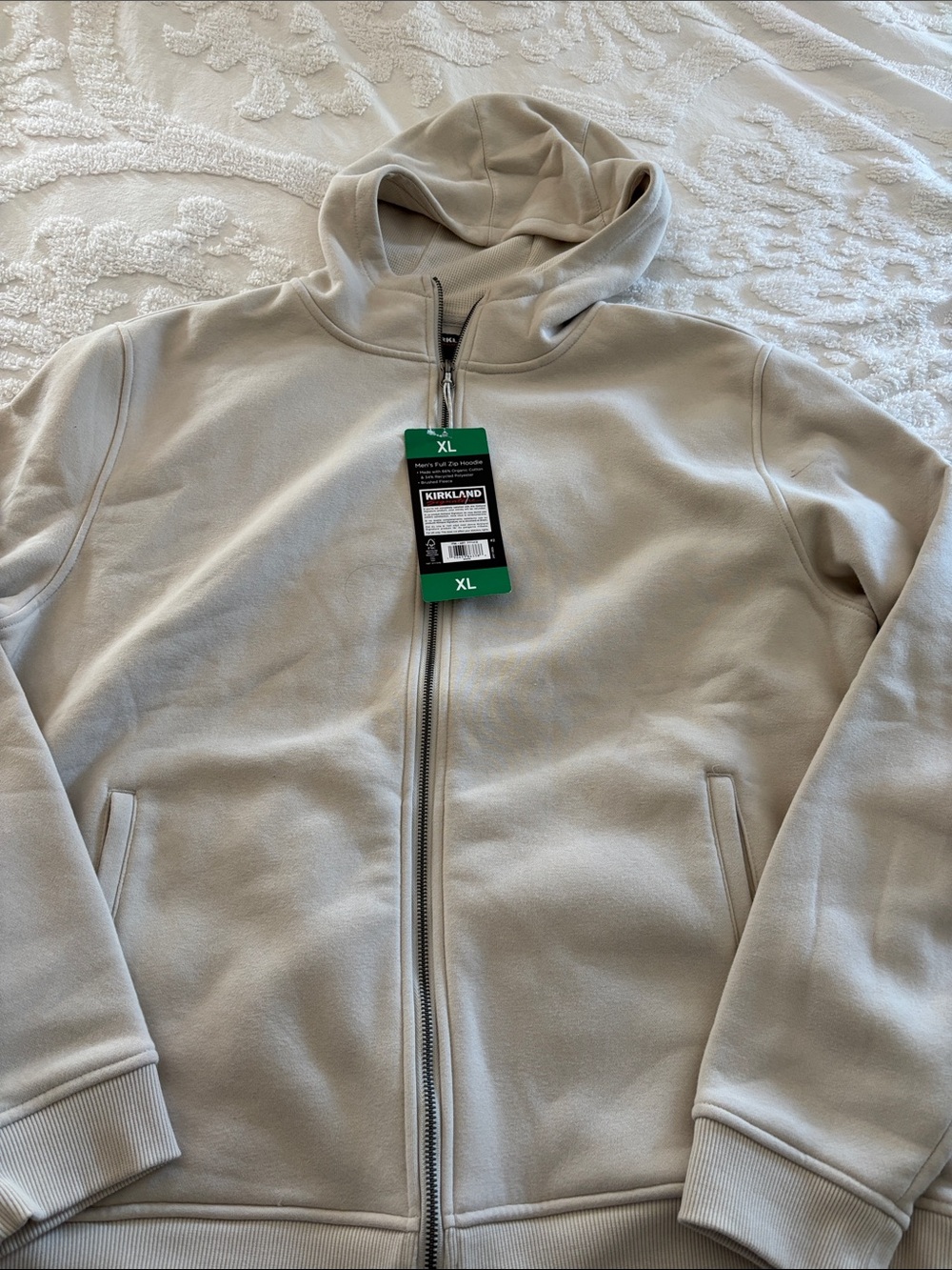 NWT Kirkland Full zip hoodie
